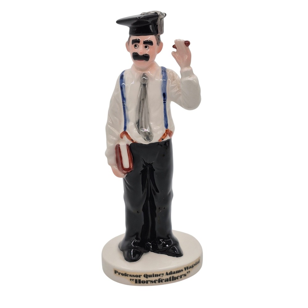 Enesco Groucho Marx Professor Quiney Adams Horsefeathers Porcelain Figurine Vtg